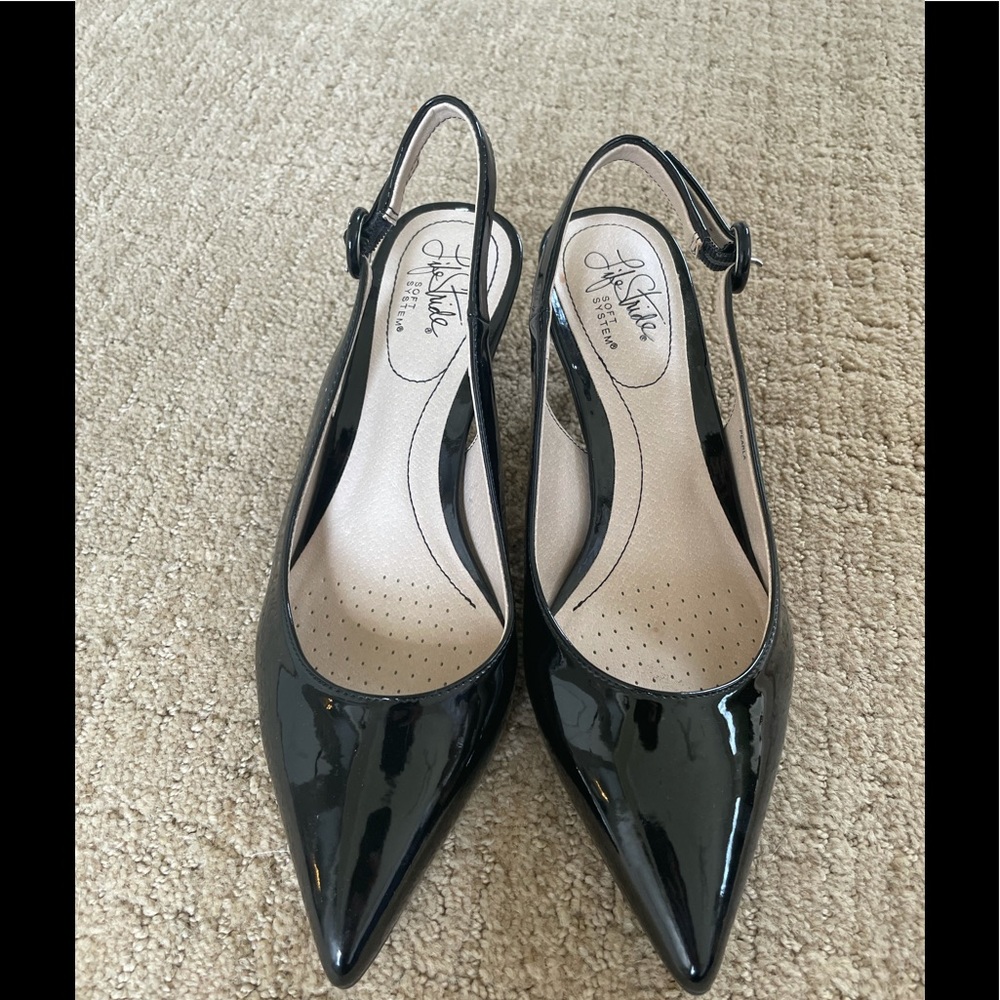 Lifestride kitten heel sling backs